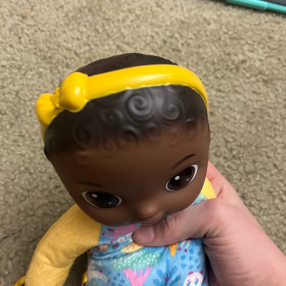 Kids Doll with Yellow Headband